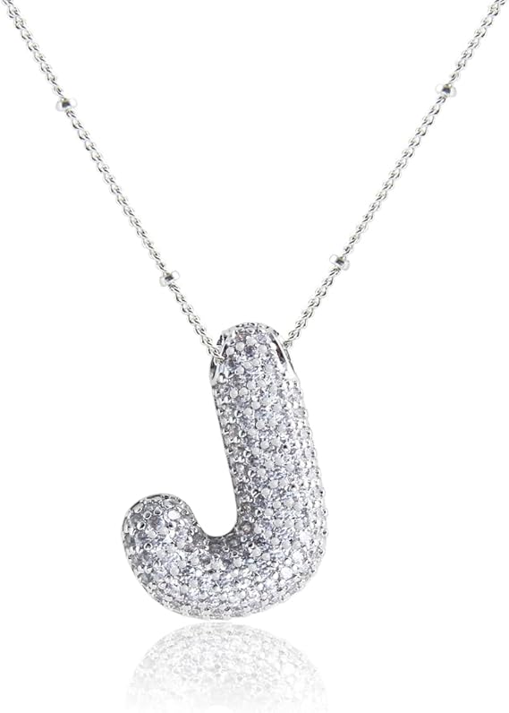 18K Gullbelagt Bokstavkjede i Sølv A–Z