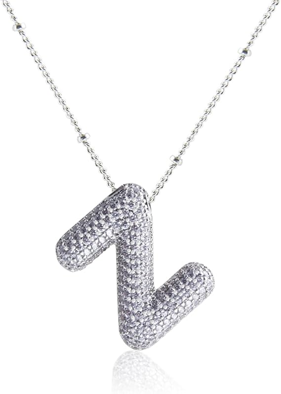 18K Gullbelagt Bokstavkjede i Sølv A–Z