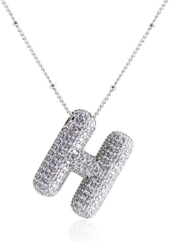 18K Gullbelagt Bokstavkjede i Sølv A–Z