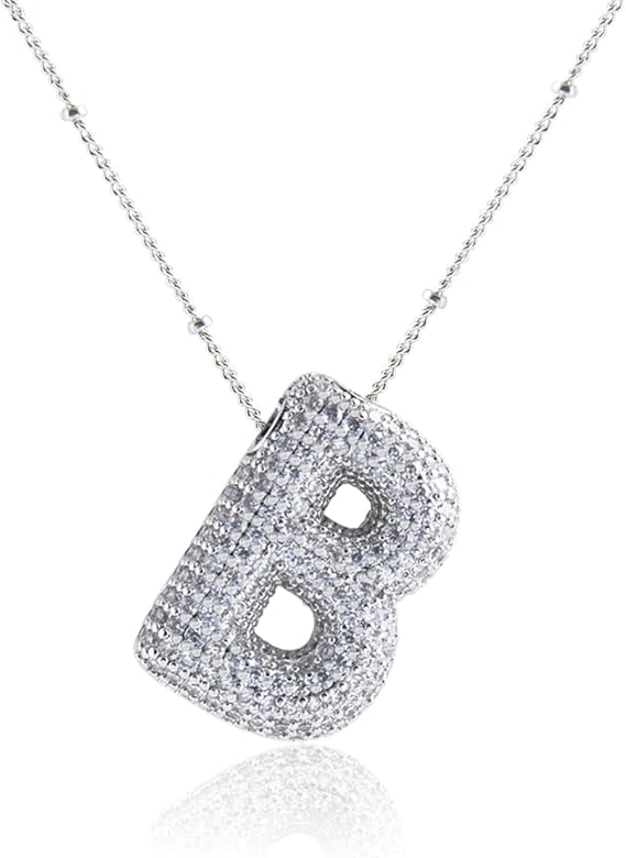 18K Gullbelagt Bokstavkjede i Sølv A–Z