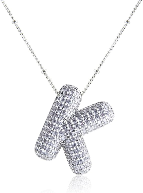 18K Gullbelagt Bokstavkjede i Sølv A–Z