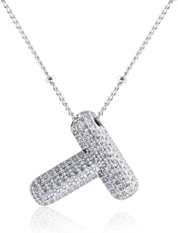 18K Gullbelagt Bokstavkjede i Sølv A–Z