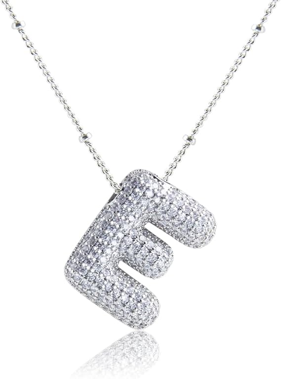 18K Gullbelagt Bokstavkjede i Sølv A–Z