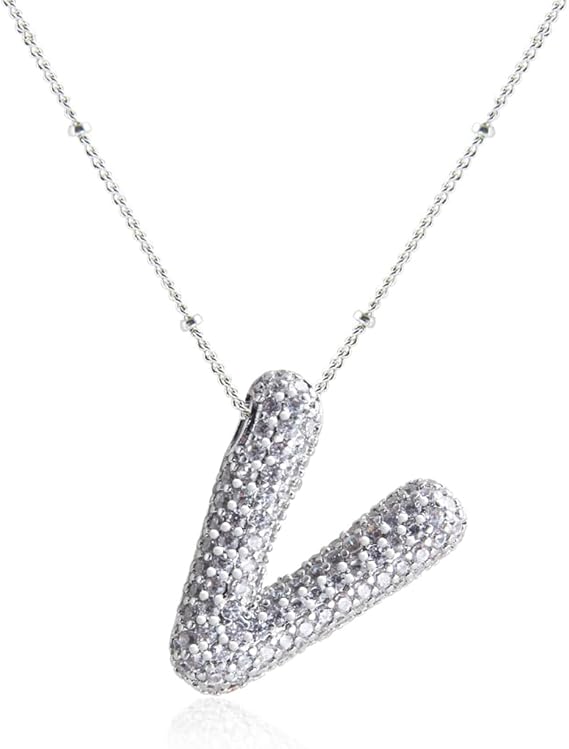 18K Gullbelagt Bokstavkjede i Sølv A–Z