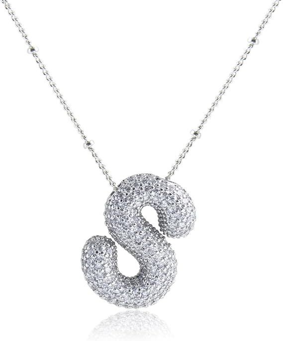 18K Gullbelagt Bokstavkjede i Sølv A–Z