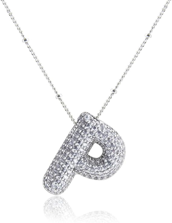 18K Gullbelagt Bokstavkjede i Sølv A–Z