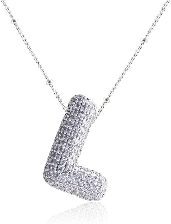 18K Gullbelagt Bokstavkjede i Sølv A–Z