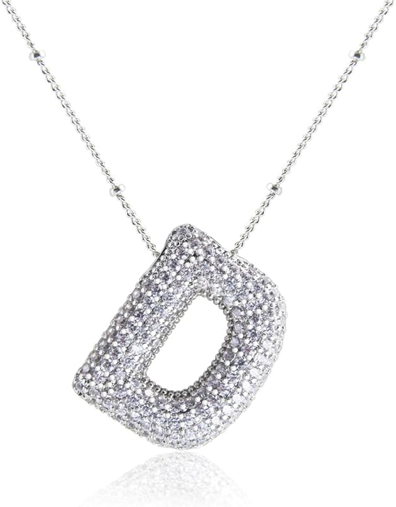 18K Gullbelagt Bokstavkjede i Sølv A–Z