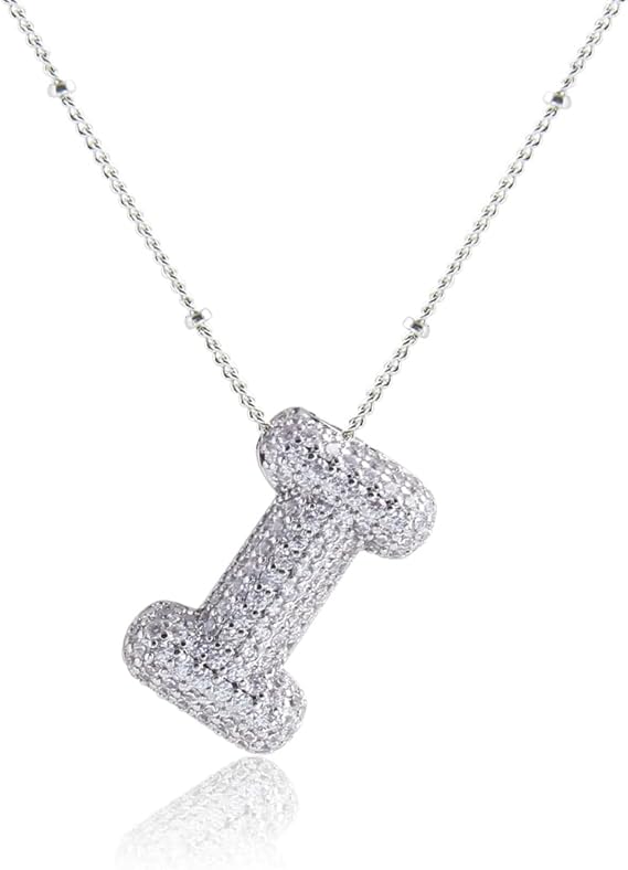 18K Gullbelagt Bokstavkjede i Sølv A–Z