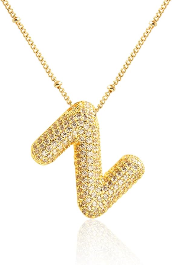 18K Gullbelagt Bokstavkjede A–Z