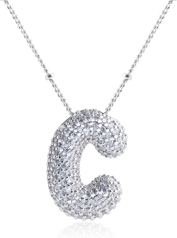 18K Gullbelagt Bokstavkjede i Sølv A–Z