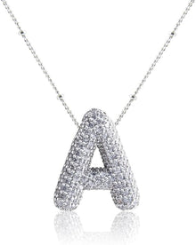 18K Gullbelagt Bokstavkjede i Sølv A–Z