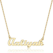 14K Gullbelagt Personlig Navnekjede